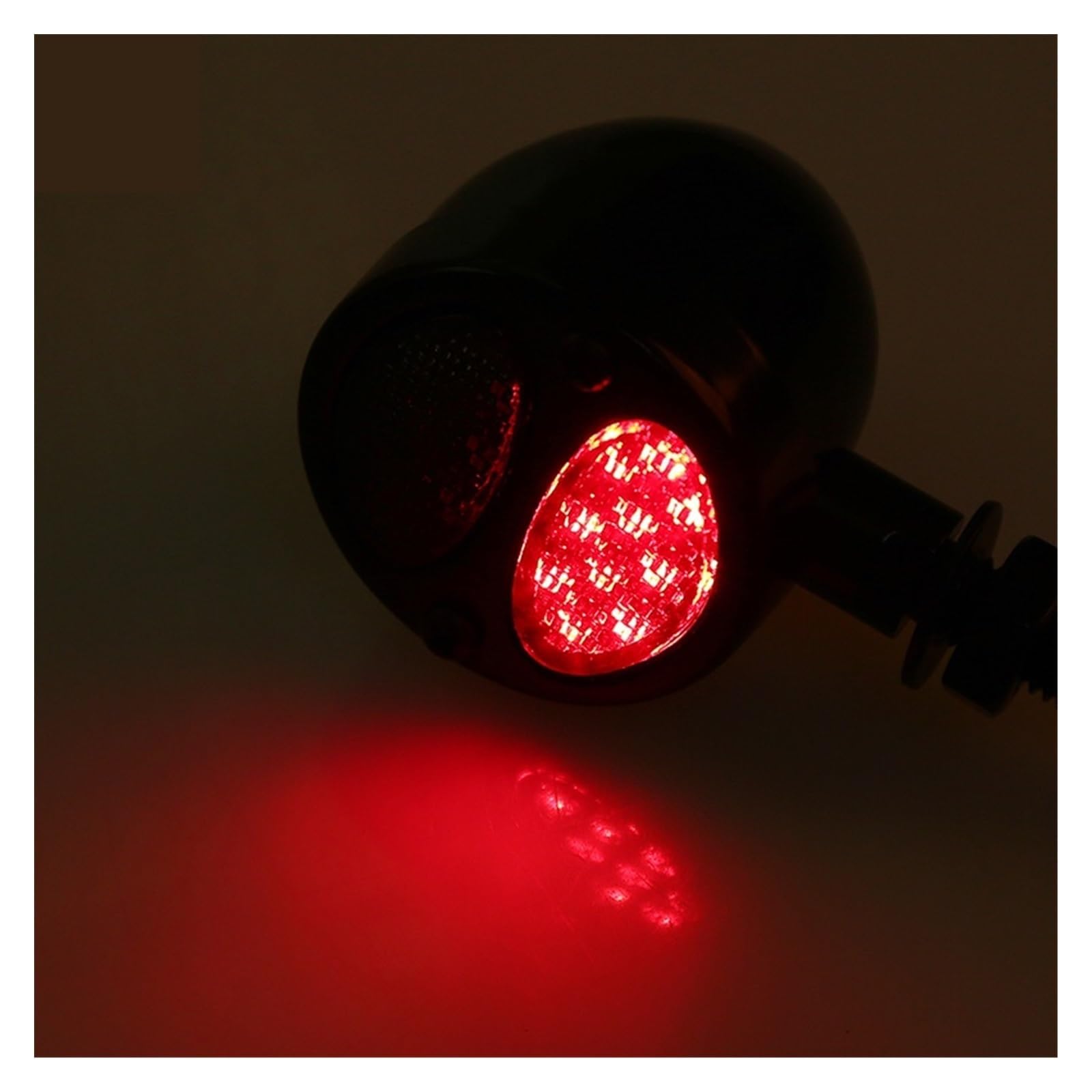 Genérico Intermitentes motos Intermitentes motos LED motocicleta para lámpara de señal para doble lente rojo amarillo Universal motocicleta Flash