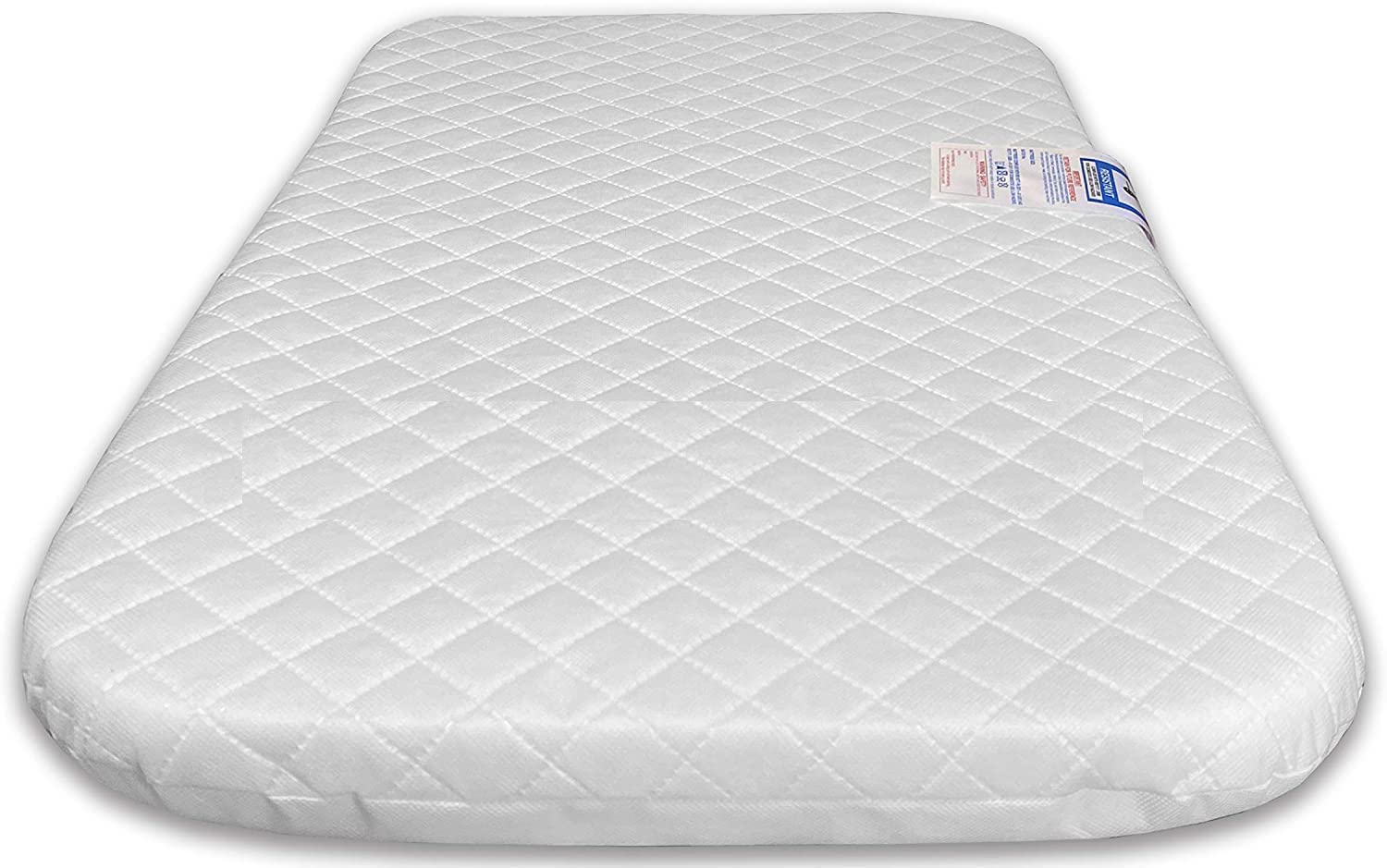 Materasso in schiuma, compatibile con culla Chicco Next2Me fianco letto, lavabile in lavatrice, ipoallergenico, traspirante, trapuntato, 83 x 50 x 5 cm