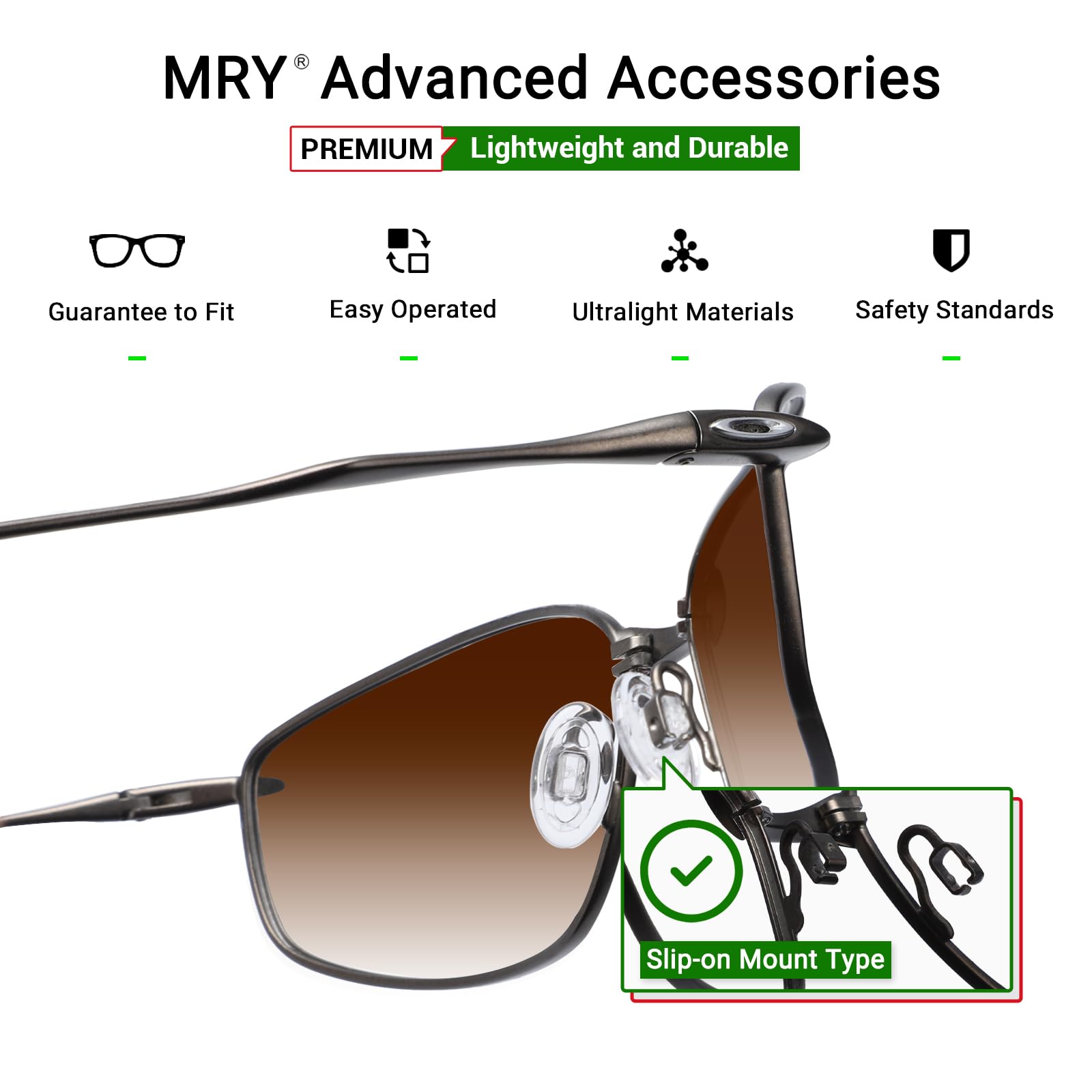 Mryok Replacement Nosepiece Nosepad for Oakley Metal Plate Ti OX5153 Eyeglass