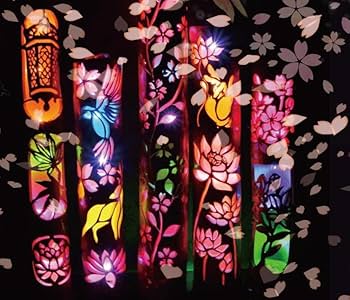 竹灯り　彩シリーズ　〜鳥たちの花見〜　竹灯籠　希少★変形極太孟宗竹 竹灯り彩シリーズ〜鳥たちの花見〜竹灯籠希少☆変形極太孟宗竹