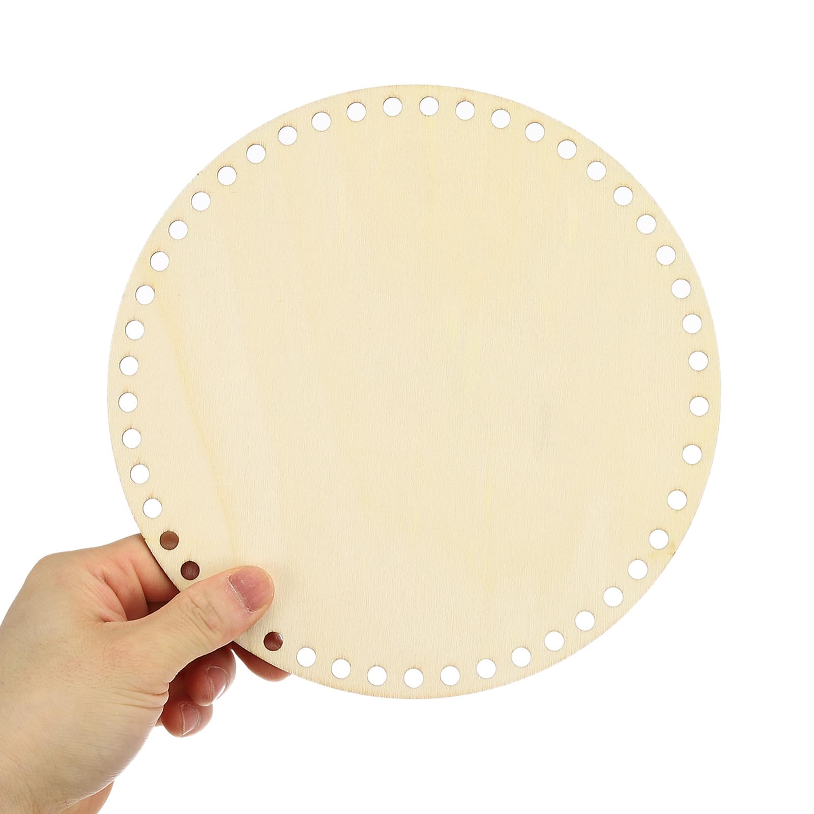 6 Basi In Legno Per Cestini All'Uncinetto - Diametro 10 Cm, Per Fai Da Te E Decorazione