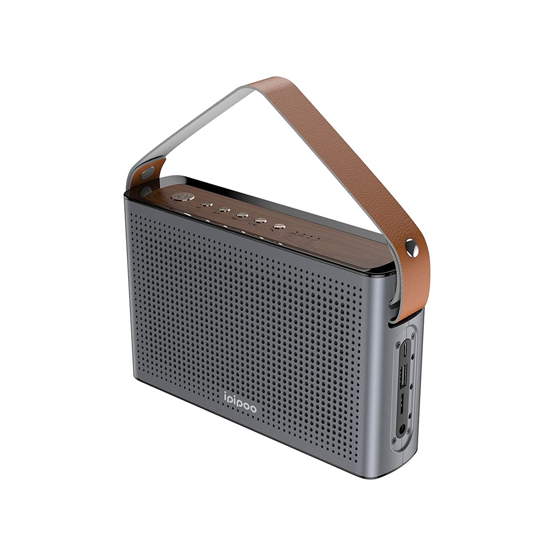 Głośnik Bluetooth, przenośne głośniki bezprzewodowe z Bluetooth 5.0,24 godzin gry, do domu, impreza, nie wodoodporna,Gray