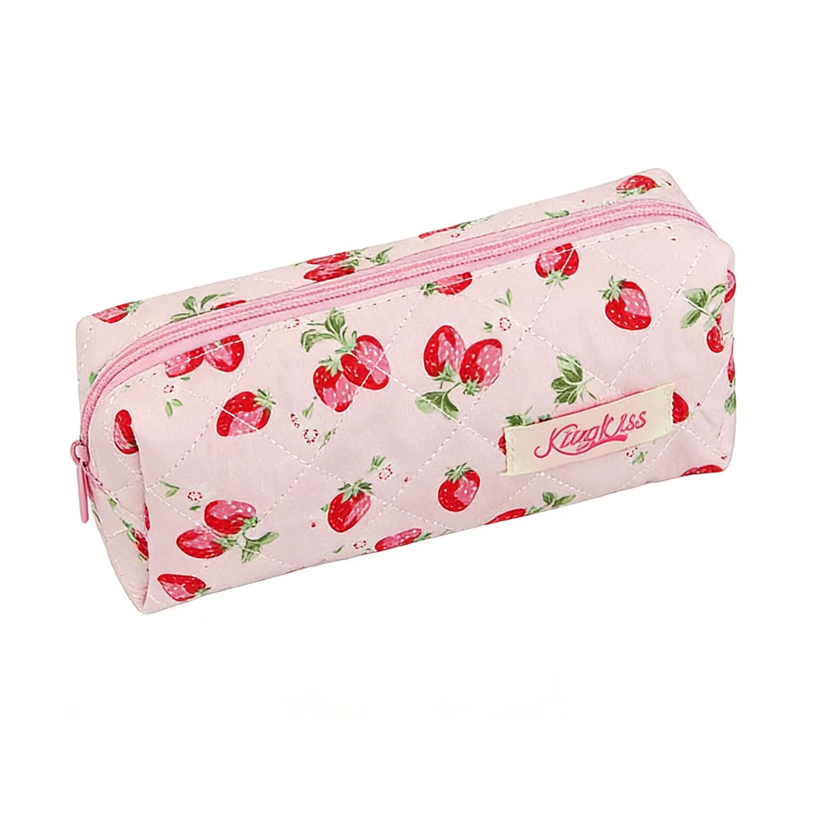 Qiwenr Pencil Case, Cosmetic Bag, Aesthetic Pencil Case, Floral Pattern Toiletry Bag, for Makeup Bags, Wallets, Suitable for Daily use and Travel