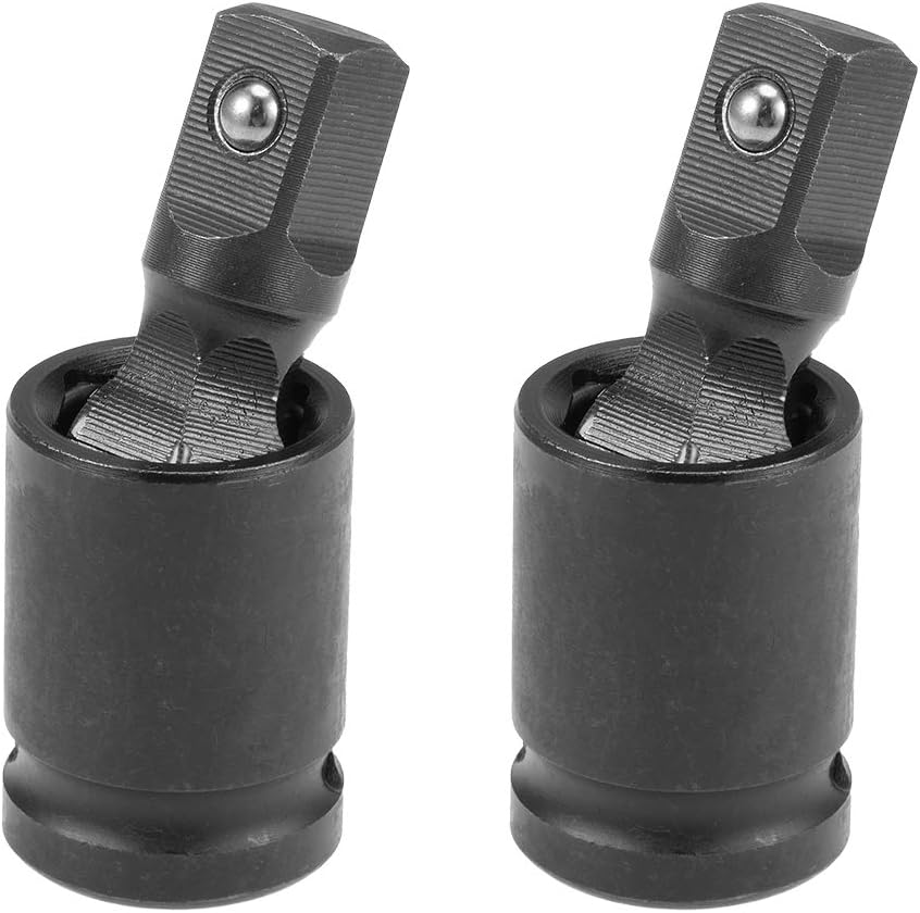 uxcell 2 Pcs 1/4 Inch Drive Universal Joint Swivel Deep Impact Socket, Cr-V image 5