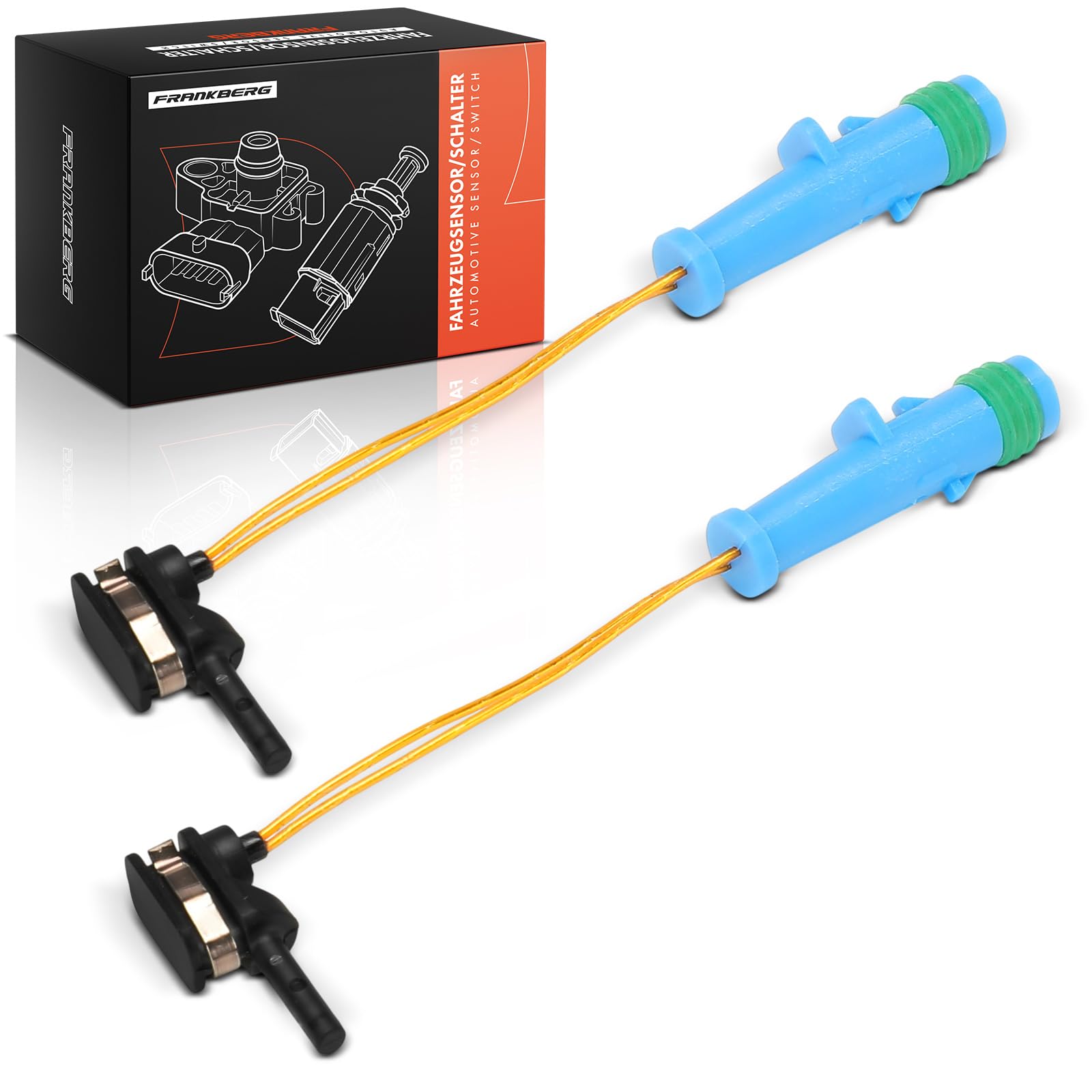 Frankberg 2x Indicatore di usura pastiglie freni anteriore compatibile B-Class W245 W242 W246 Classe C W205 T-Model S205 GLC X253