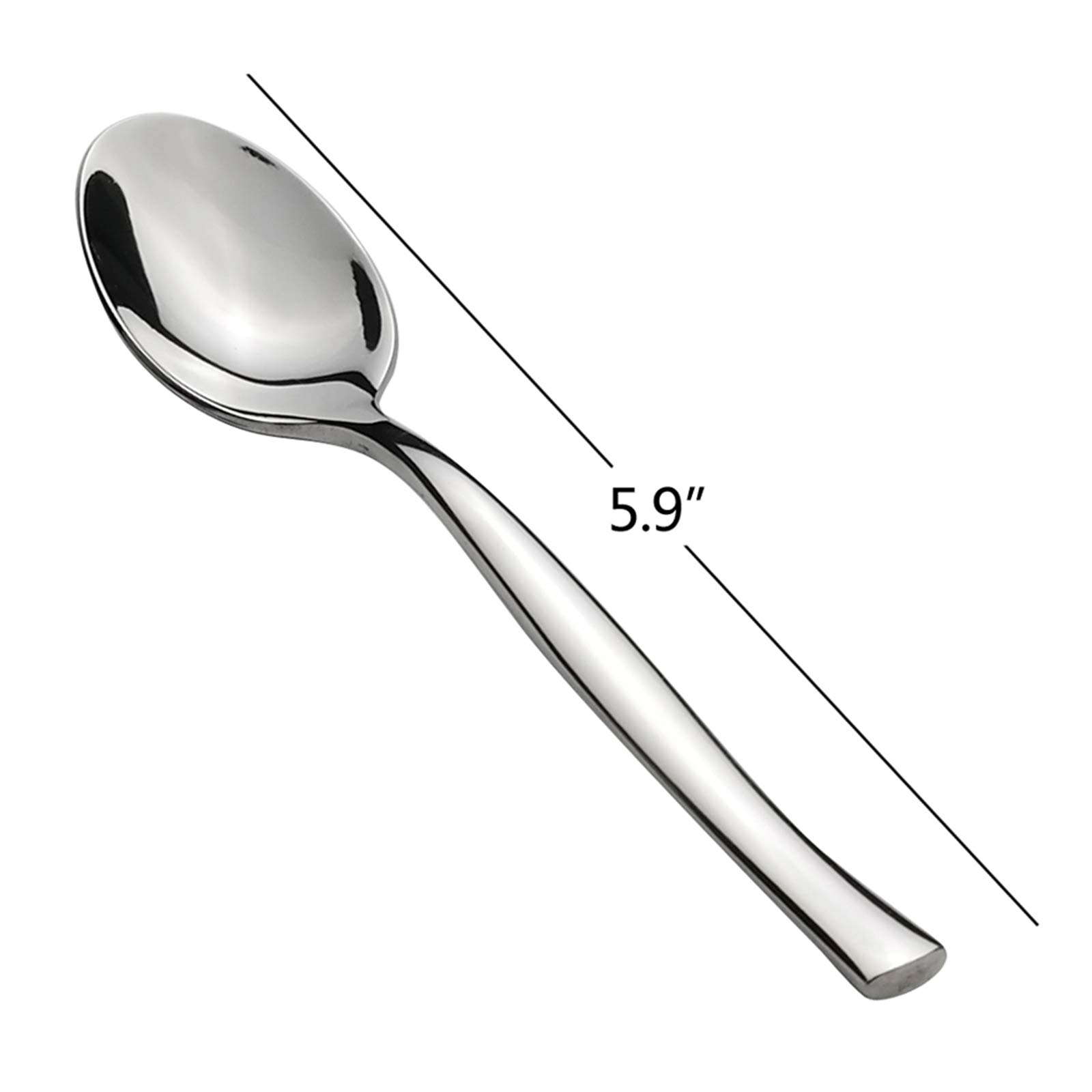 Idomy 12 Cucharillas Cuchara Cuchara Te de Acero Inoxidable, 14 cm