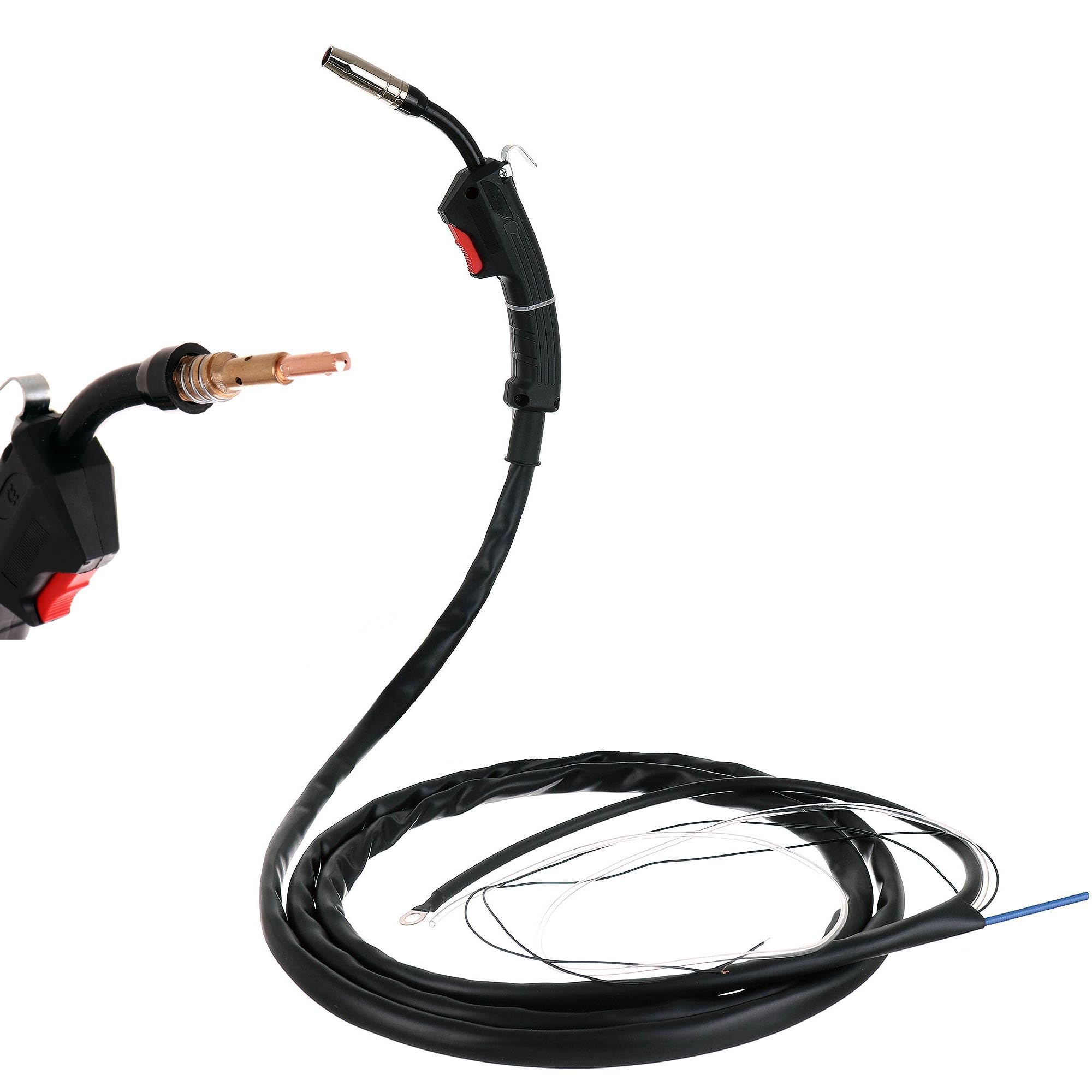 TC TECHNIC - Schweißbrenner MIG MAG - Kompatibel mit Einhell, kompatibel mit Telwin und mit anderen Marken - Stromader aus Kupfer - Stromdüse 0,8 mm - Gesamtlänge 3,5m – Arbeitslänge 3m