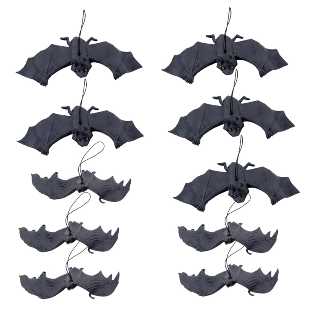 TOPBATHY 30 Pz Decorazioni Di Halloween Pipistrelli Di Halloween Appesi Pipistrello Sospeso Decorazioni Di Pipistrelli Appesi Modello Di Pipistrelli Di Halloween Giocattoli Black