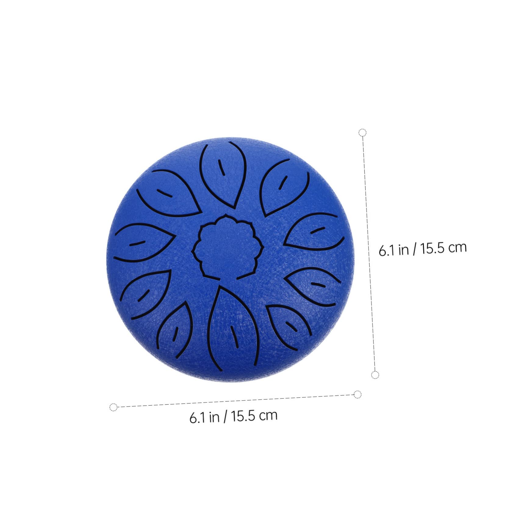 Kisangel 6-inch Ethereal Drum Carbon Steel Tongue Drum for Adults Boys and Girls Hand Mallets
