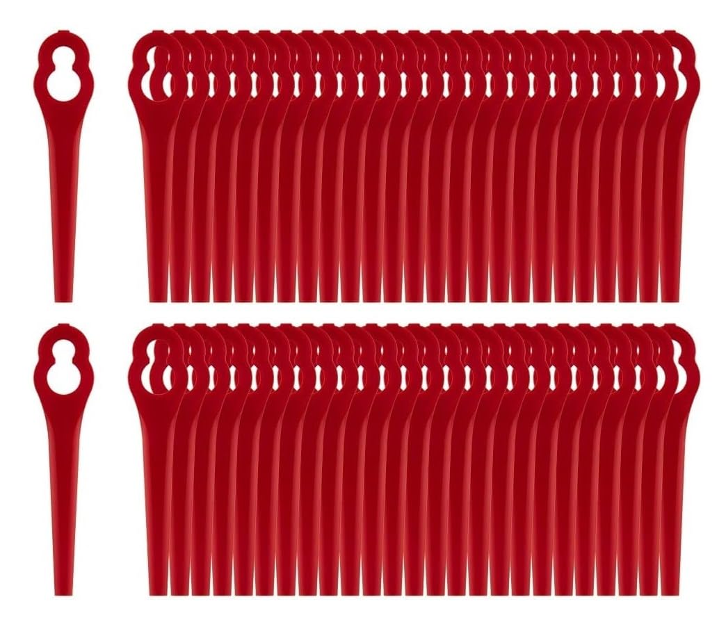 100 pezzi lame di ricambio compatibili per tosaerba Einhell coltelli di ricambio tagliabordi in plastica…