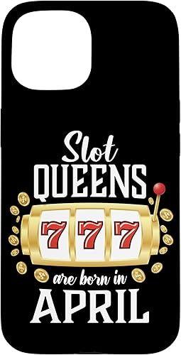 Miniatura 10 de iPhone 13 Pro Max Slot Queens Are Born In April - Funda con temática de casino para mujeres