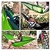 AWHZngE Camping Hammock Single Person Portable Outdoor with Nylon Color Matching Hammock High Strength Parachute Fabric Hanging Bed for Terrace, Outdoor(Green)