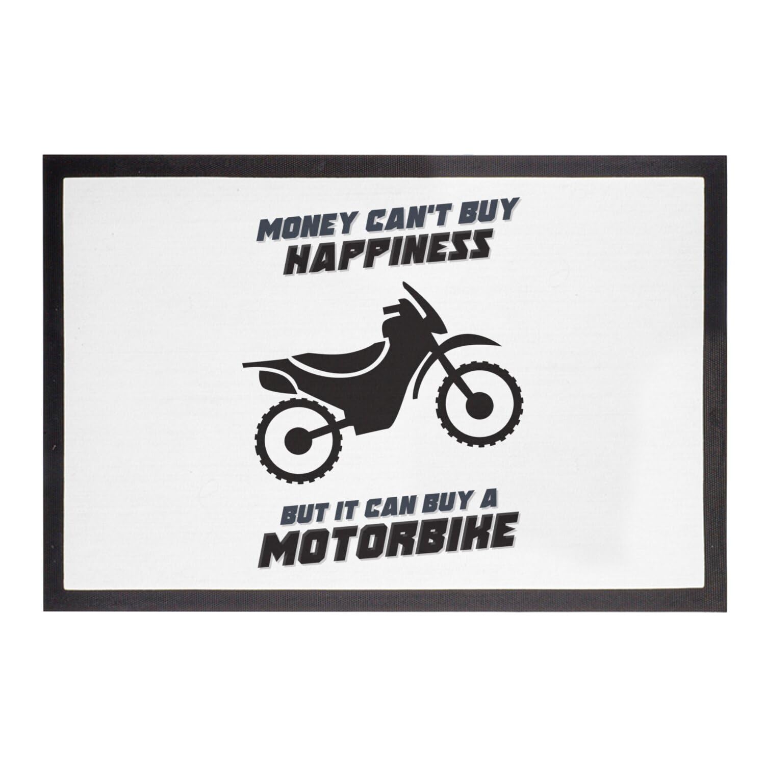 Paillasson motocross 60x40cm pour passionné de moto qui décore son entrée avec style