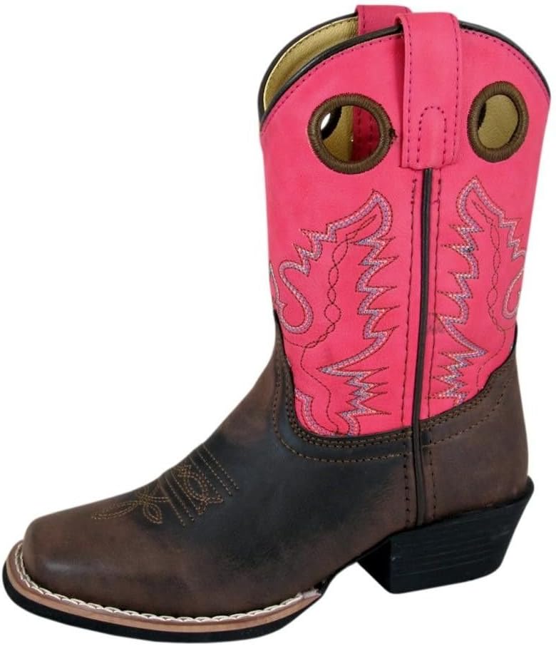 Smoky Mountain Girl's Children's Annie Brown Distress Cowboy Boot