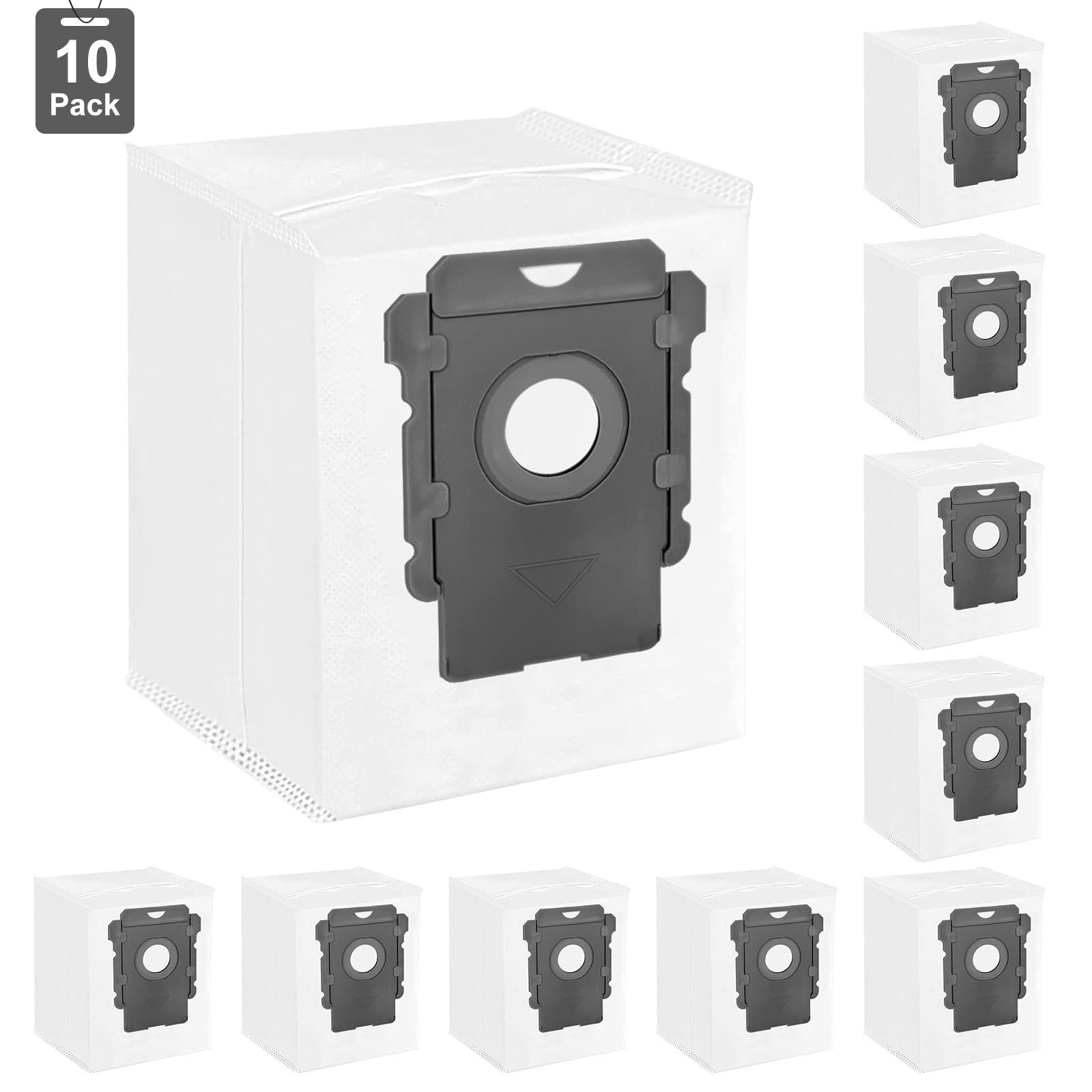 Photo 1 of 10 Pack Vacuum Bags Compatible with Roomba Bags i & s & j Series,Replacement for iRobot Roomba i1+ i3+(3550) i4+ i6+ i7+(7550) i8+ j7+ j7plus s9+,Vacuum with Automatic Dirt Disposal Reusable Bags