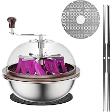 ATOUR 13 inch Bud Leaf Bowl Trimmer Upgraded Version with Clear Visibility Dome and cut-resistant gloves, Sharp Stainless Steel Blades for Spin Cut, Solid Metal Gear Box, and Hand Pruner