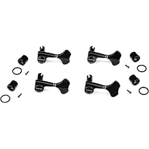 Gotoh GB707 Bass Tuners - 4 In-line Right-handed, Black