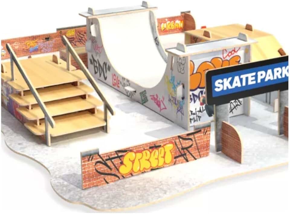 Skate Park Pista de Skate De Dedo - Brincadeira de Criança