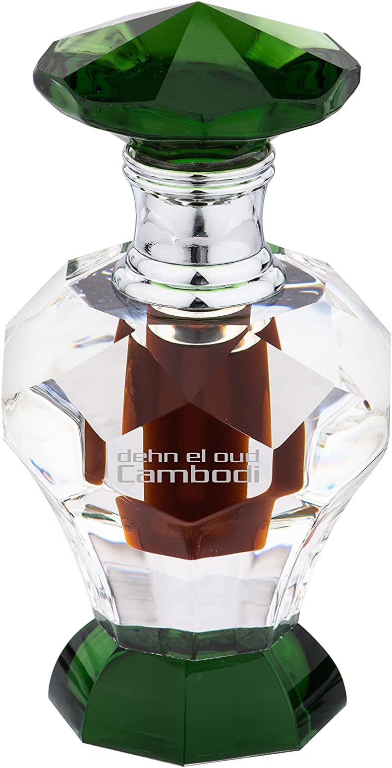 Swiss Arabian Dehn El Oud Cambodi - Luxury Products From Dubai - Long Lasting Personal Perfume Oil Fragrance - A Seductive Signature Aroma - 0.1 Oz