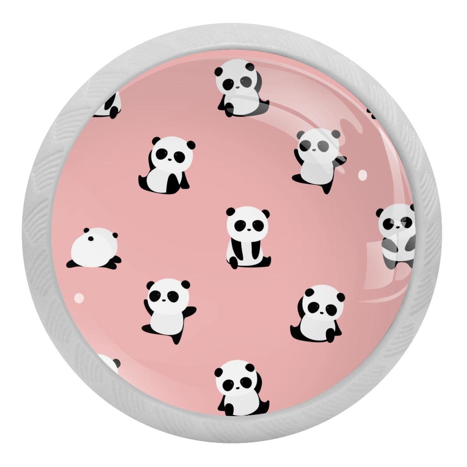 Poignées de meuble pour voir la nuit boutons tiroir fluorescents panda 35mm