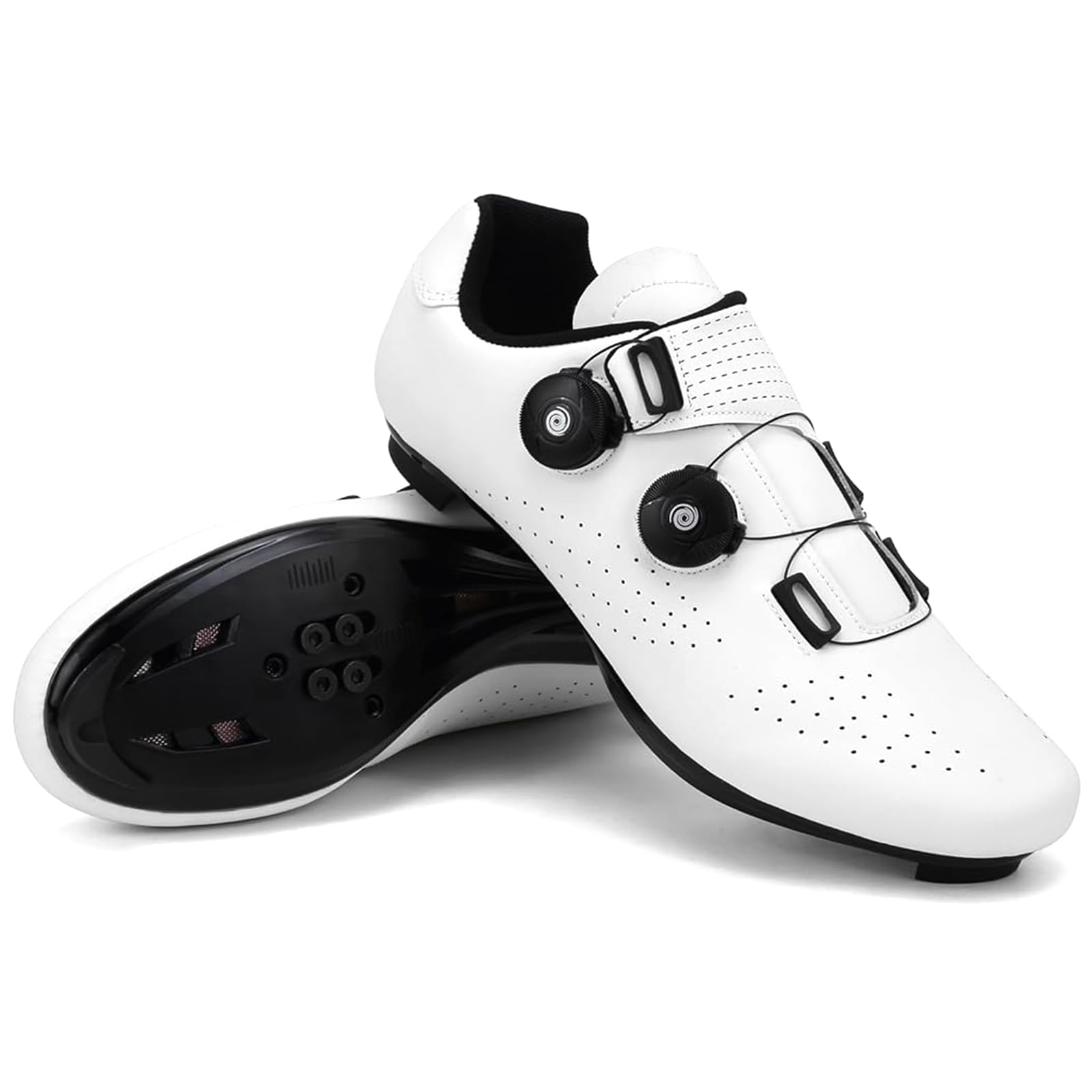NGARY Chaussures à Vélo pour Hommes Chaussures de Cyclisme Compatibles avec Look SPD SPD-SL Delta Cleats Chaussures de Route en Extérieur