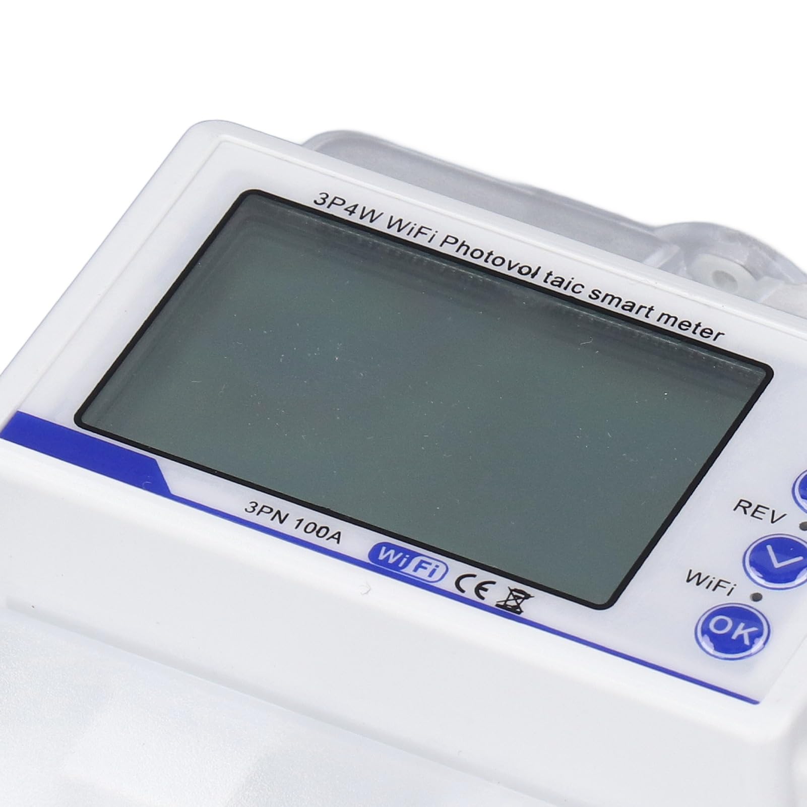 Disyuntor Inteligente WIFI, Interruptor de Medidor de Energía WIFI Trifásico 100A 60-300V con Protección de Corriente contra Sobretensión, Ideal para Electrodomésticos Inteligentes