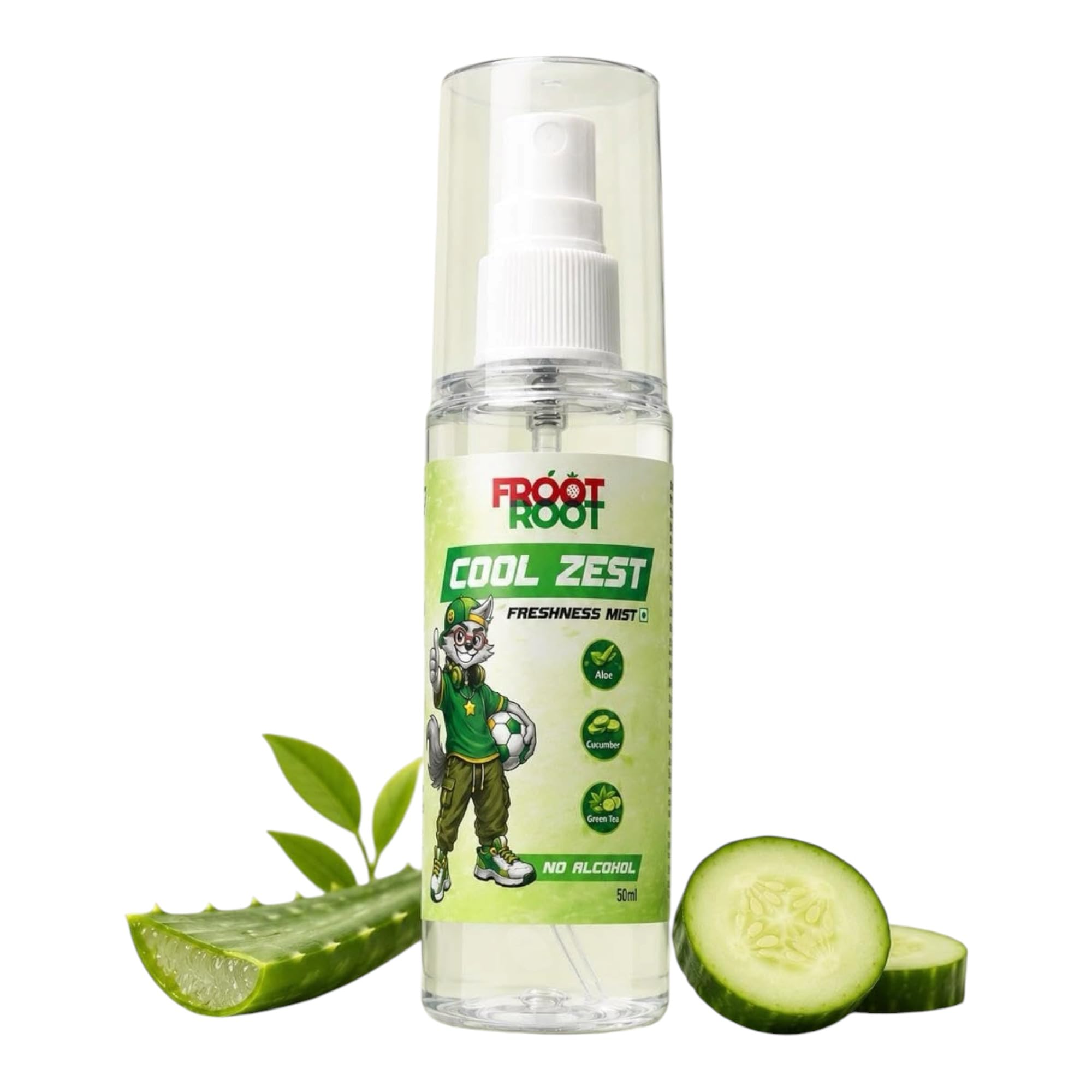 Deo Kids and Teens. Cool Zest Freshness Mist .No Alcohol, with Aloe Vera, Cucumber and Green Tea, 50ml-picture-10