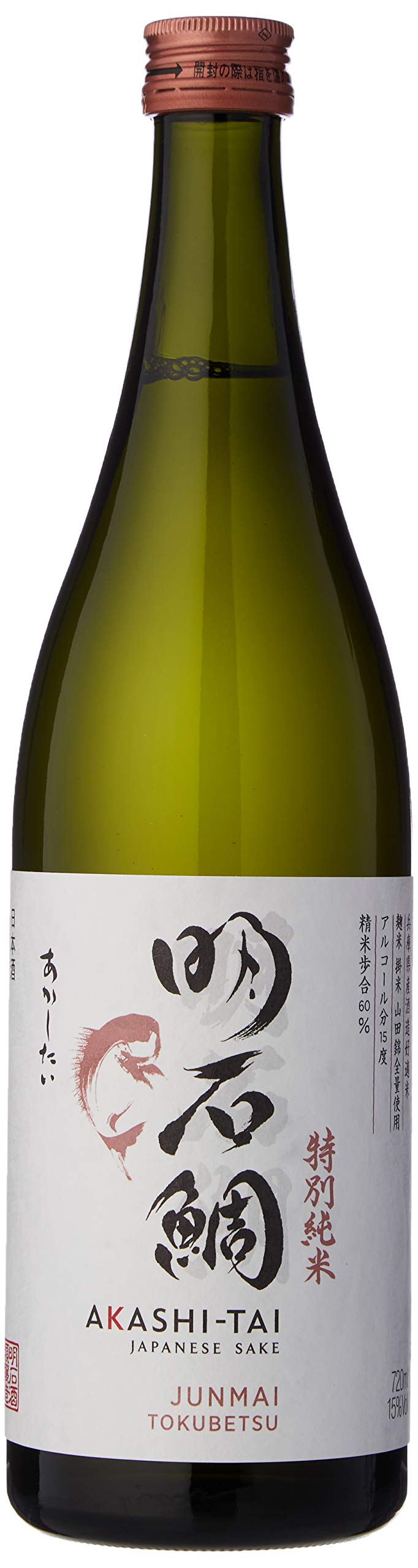Akashi Tai Tokubetsu Junmai Sake, 720ml