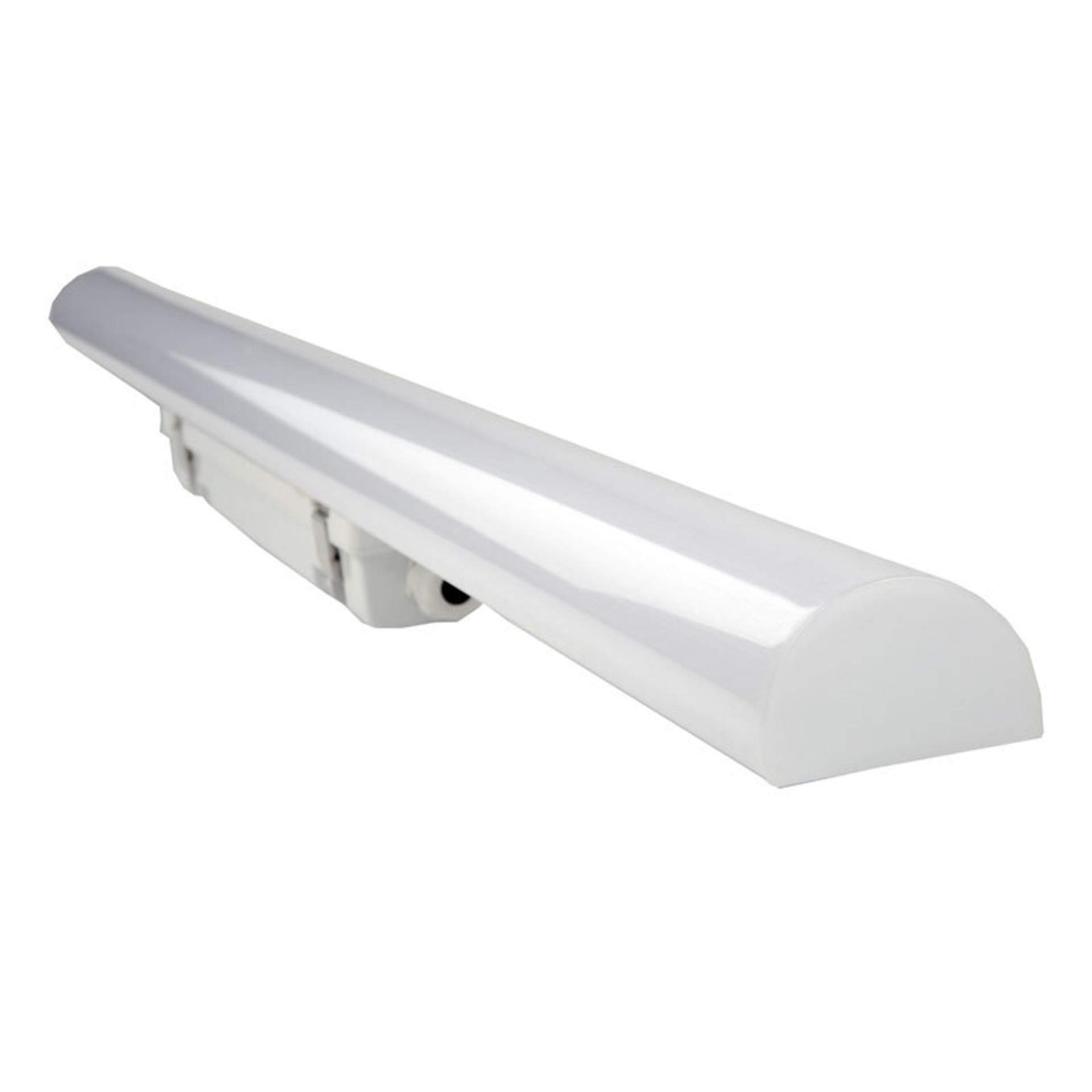 Müller-Licht Aquafix Lampe pour pièces humides IP65, 3800 lm, 4000 K, câblage de passage, connexion électrique centrale, 40 W, blanc, 120 cm