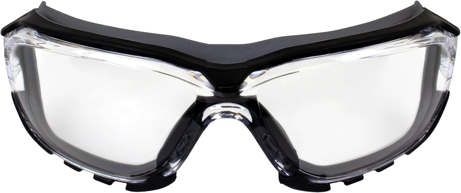 Global Vision Padded Motorcycle Sport Sunglasses Octane Gray Clear Lens - Image 4