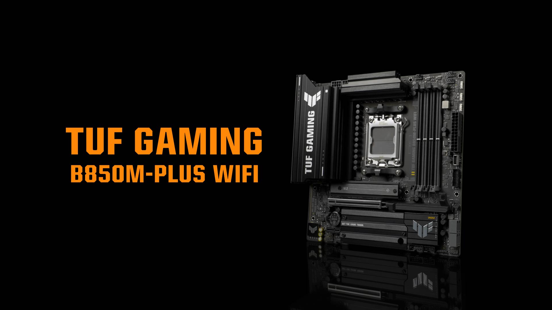 ASUS TUF Gaming B850M-PLUS WiFi - Placa Base AMD mATX, 14+2+1 etapas de alimentación DrMOS 80A, DDR5, PCIe 5.0, 3 Ranuras M.2, WiFi 6E, Realtek 2.5Gb Ethernet, DisplayPort, HDMI, Aura Sync : Amazon.es: Informática