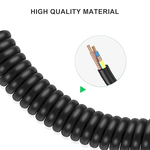 Miniatura 6 de aceyoon Cable de carga rápida USB C, cable de transferencia de datos USB a USB C, cable de carga automática tipo C para automóvil, compatible con