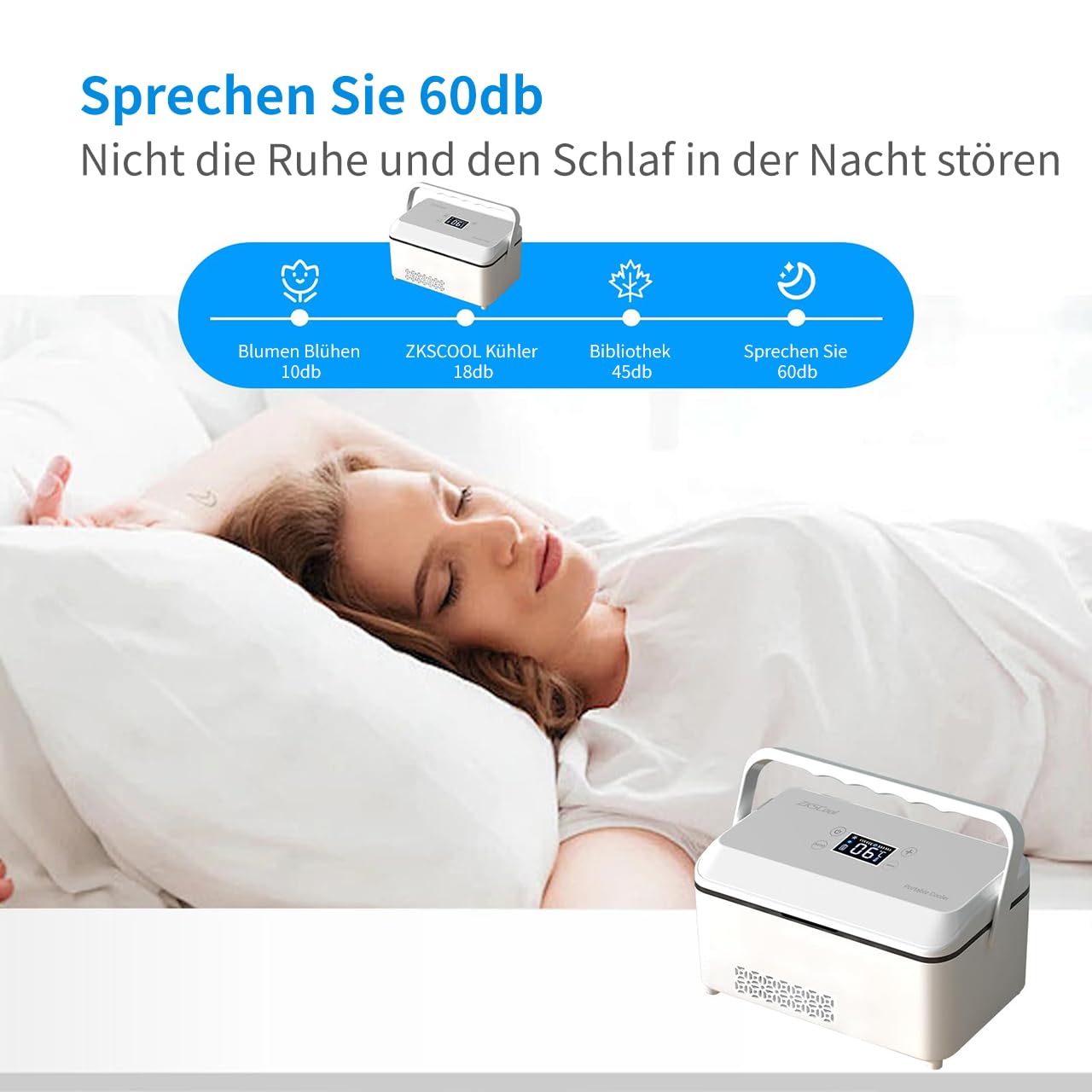 Insulin Kühlbox Elektrisch, Kühlbox 2-8°C Tragbar mit LCD-Temperaturanzeige und 13600mAh Batterie (mit Griff), für Auto, Reisen und Außenbereich (Grau)