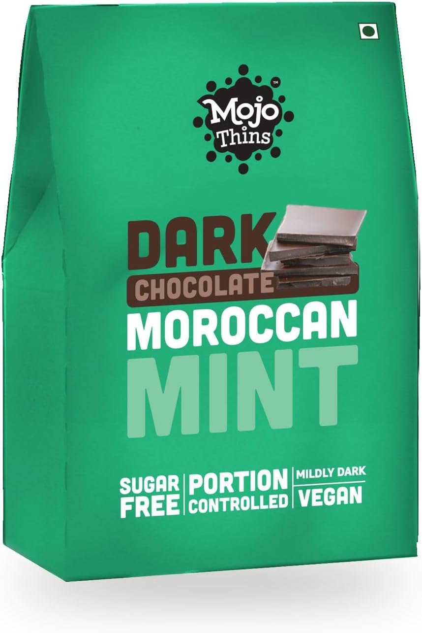 Thins - Dark Chocolate | Vegan | Healthy | Keto | Sugar Free 45% Dark Chocolate |(5 pieces), 60 Gms