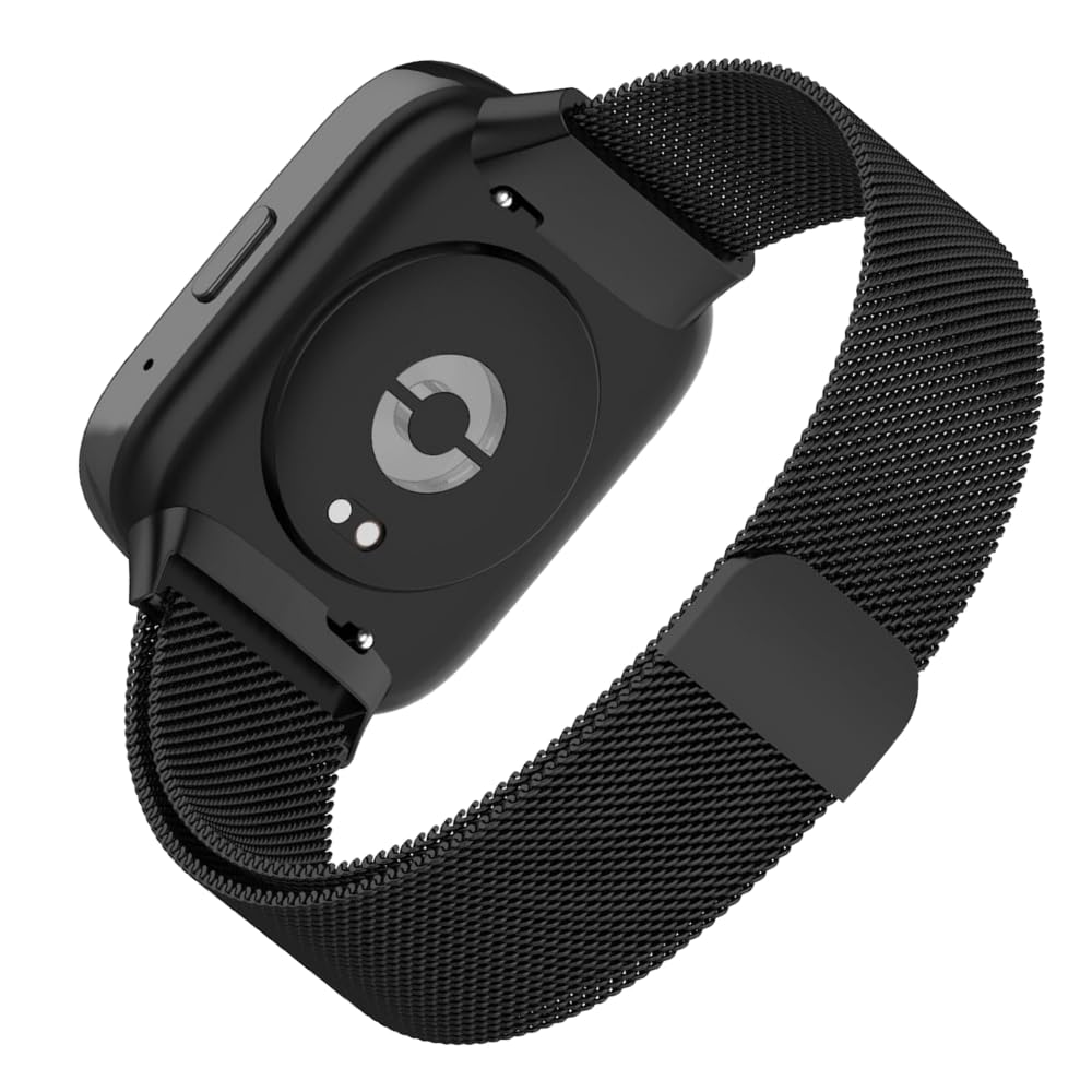 YODI Magnetic Clasp Classic Chain Strap Band for Redmi watch 3 Active Smart Watch Only Metal Straps [Not For Redmi watch 3] (BLACK)-picture-22