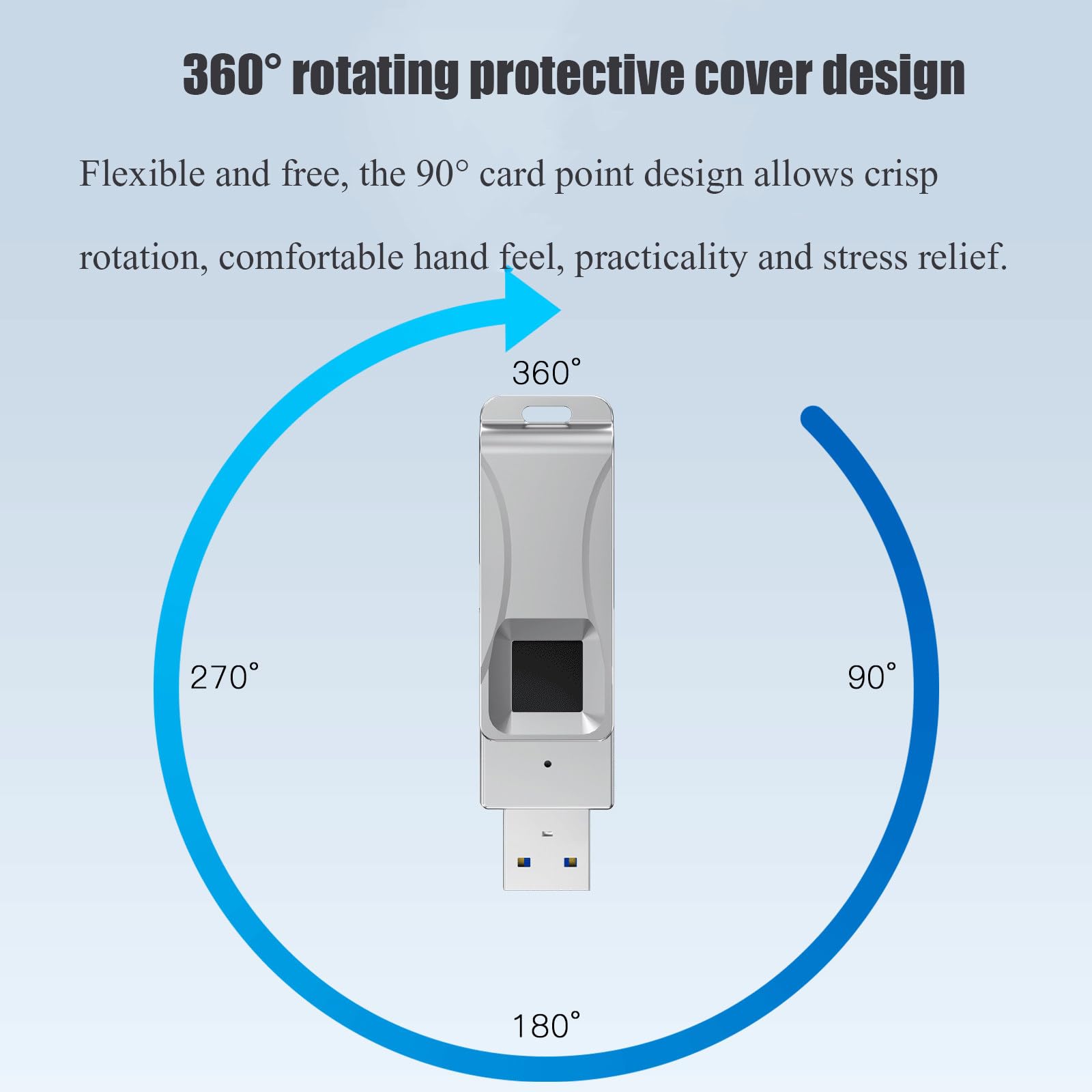 Pamięć flash USB typu C USB2.0 dwuportowy metalowy dysk szyfrujący odciski palców U dysk do smartfona PC Laptop, dysk U,128GB