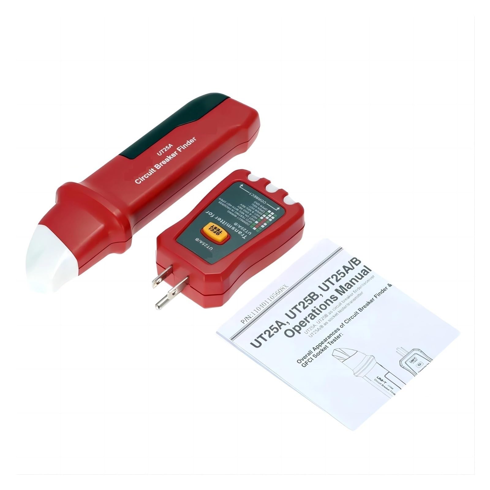 Detector De Disyuntores, Indicador LED, Comprobador Enchufes Con Zumbador Sensibilidad Ajustable, Receptor Analógico Diagnósticos Rápidos Precisos
