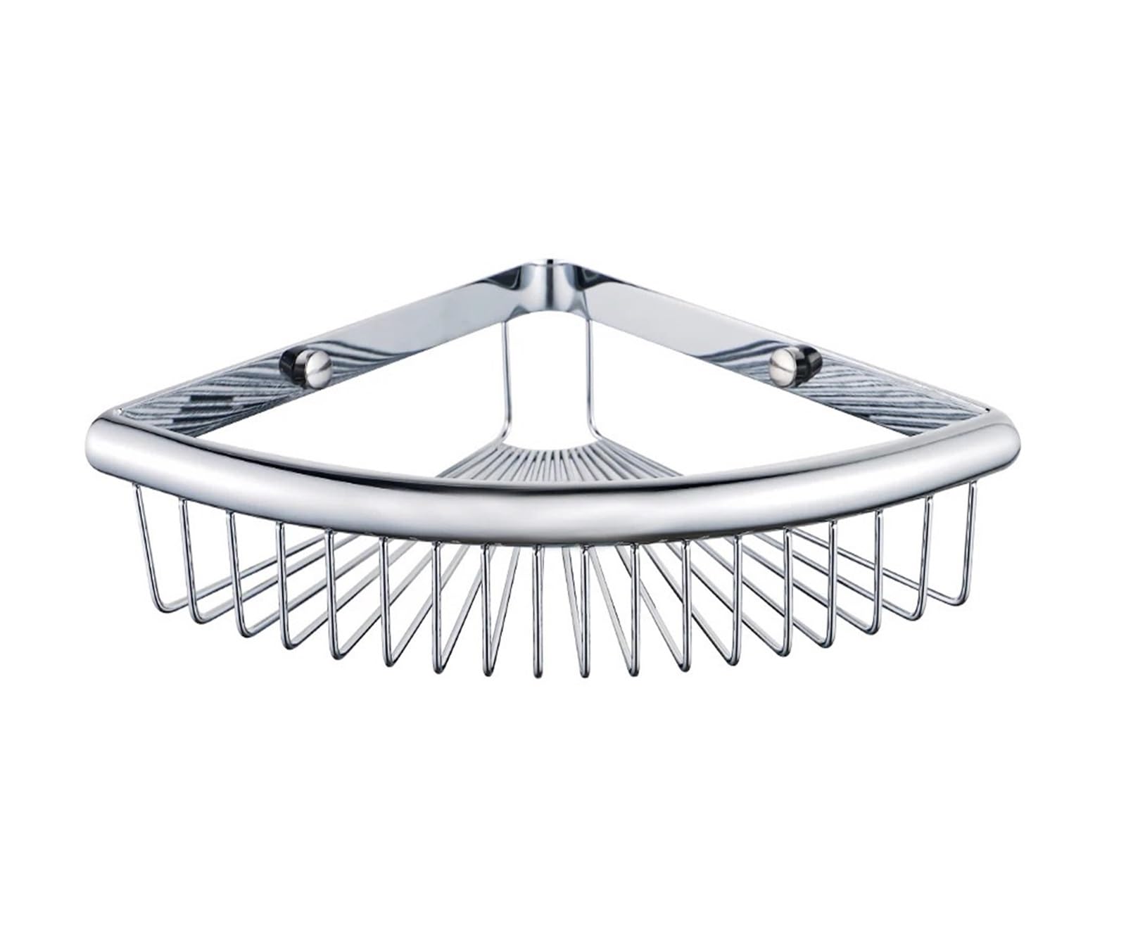 LKFHRGY Stainless Steel Shower Caddy Wall Mounted Triangle Corner Shelf Organizer Bathroom Storage Rack Chrome Hardwares