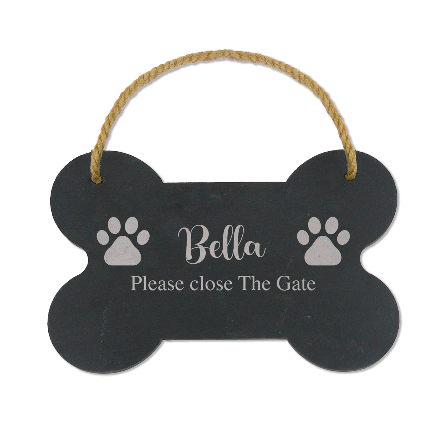 Personalied Dog Sign Please Close The Gate Sign Dog Signs For Gates Slate Engraved Garden Shut The Gate Name Plaque 14cm
