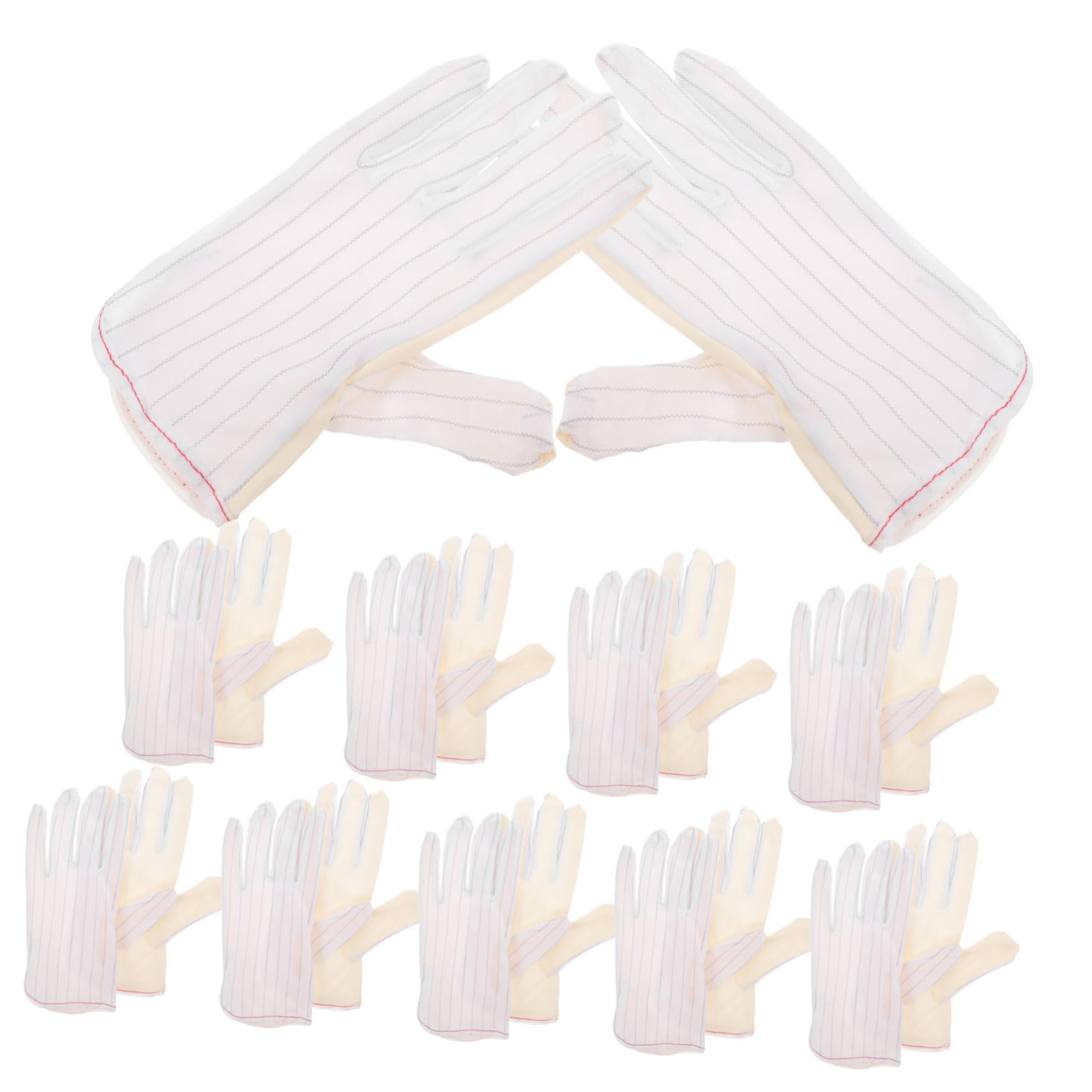 Milisten 20paare Esd-handschuhe Atmungsaktive Arbeitshandschuhe Für Und Schmuckinspektion Rutschfeste Pu-beschichtete Elastische Und Wiederverwendbare Schutzkleidung Für Verschiedene
