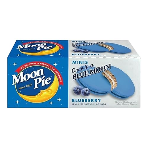 Moon Pie Mini's Blueberry Flavored Marshmallow Mini Snack Pies - 12 Count