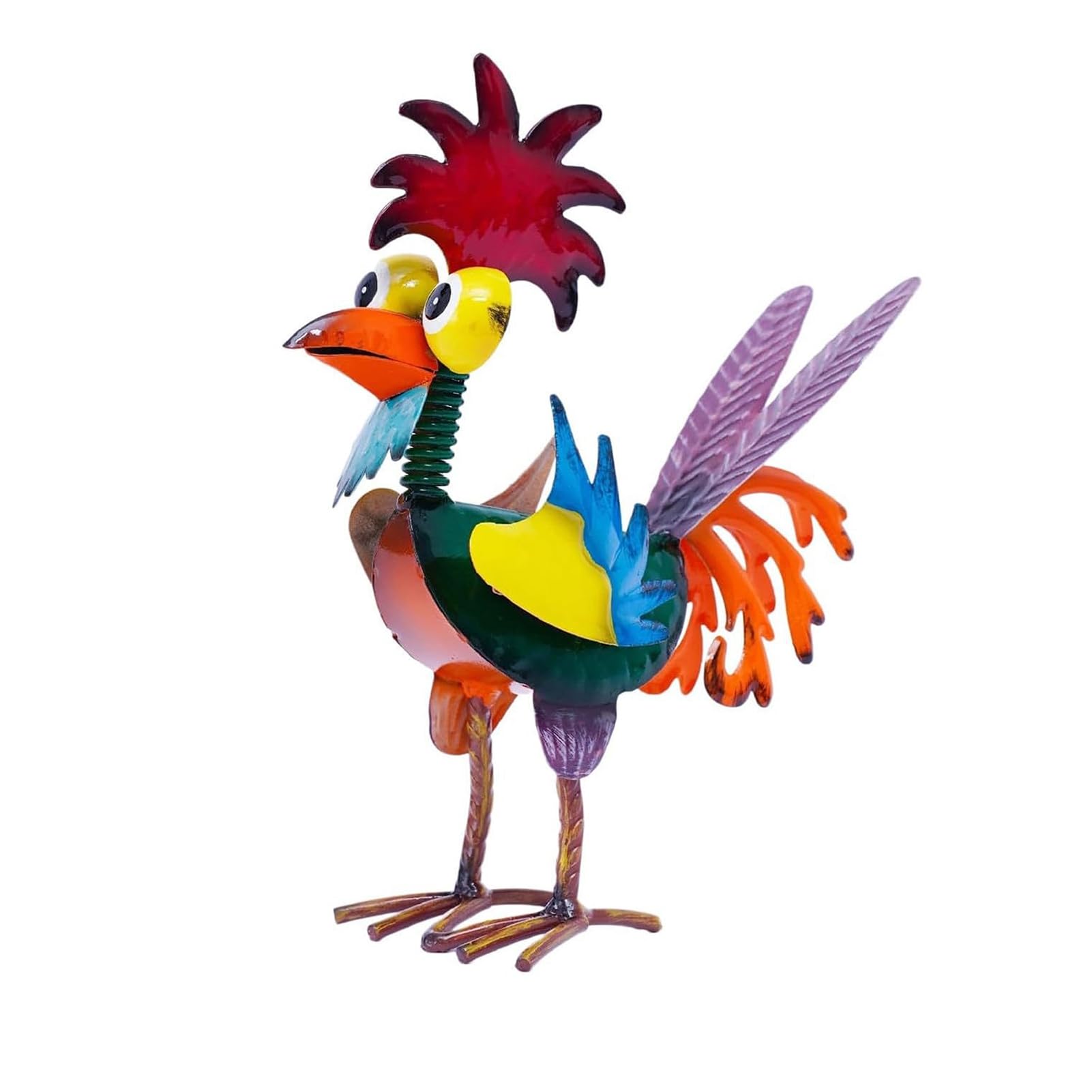 Metal Rooster Yard Statue Outdoor Garden Backyard Patio Lawn Chicken Decoration Ornament Gifts for Chicken Lovers