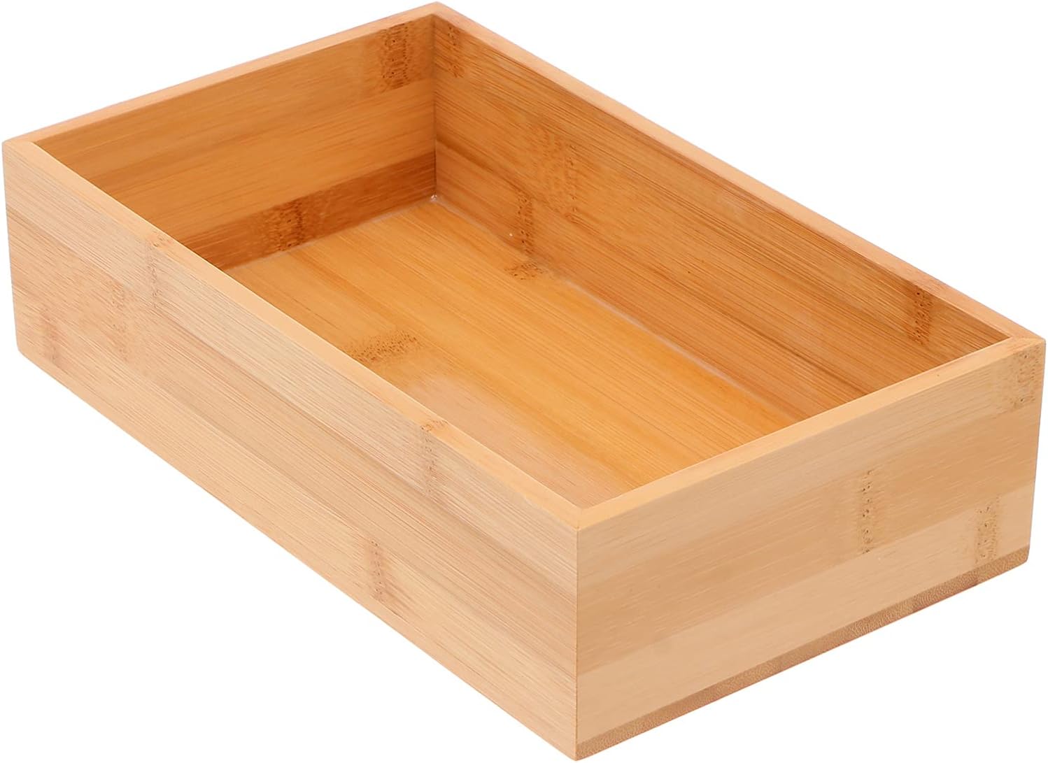 Cabilock Decorative Storage Bins Home Desktop Bamboo Storage Box Bamboo