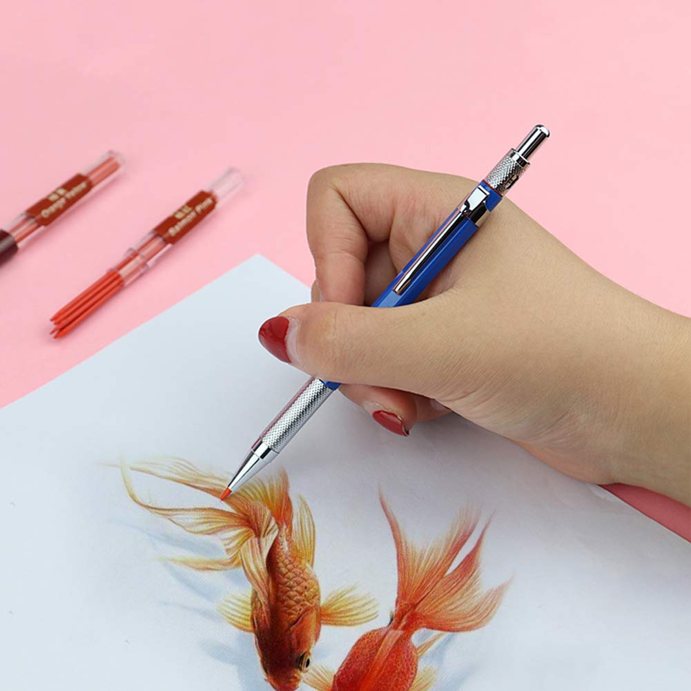 200 Stück 2,0 Mm Druckbleistiftminen – 10 Farben, Mit 1 Druckbleistift & Spitzer, Für Zeichnen & Skizzieren