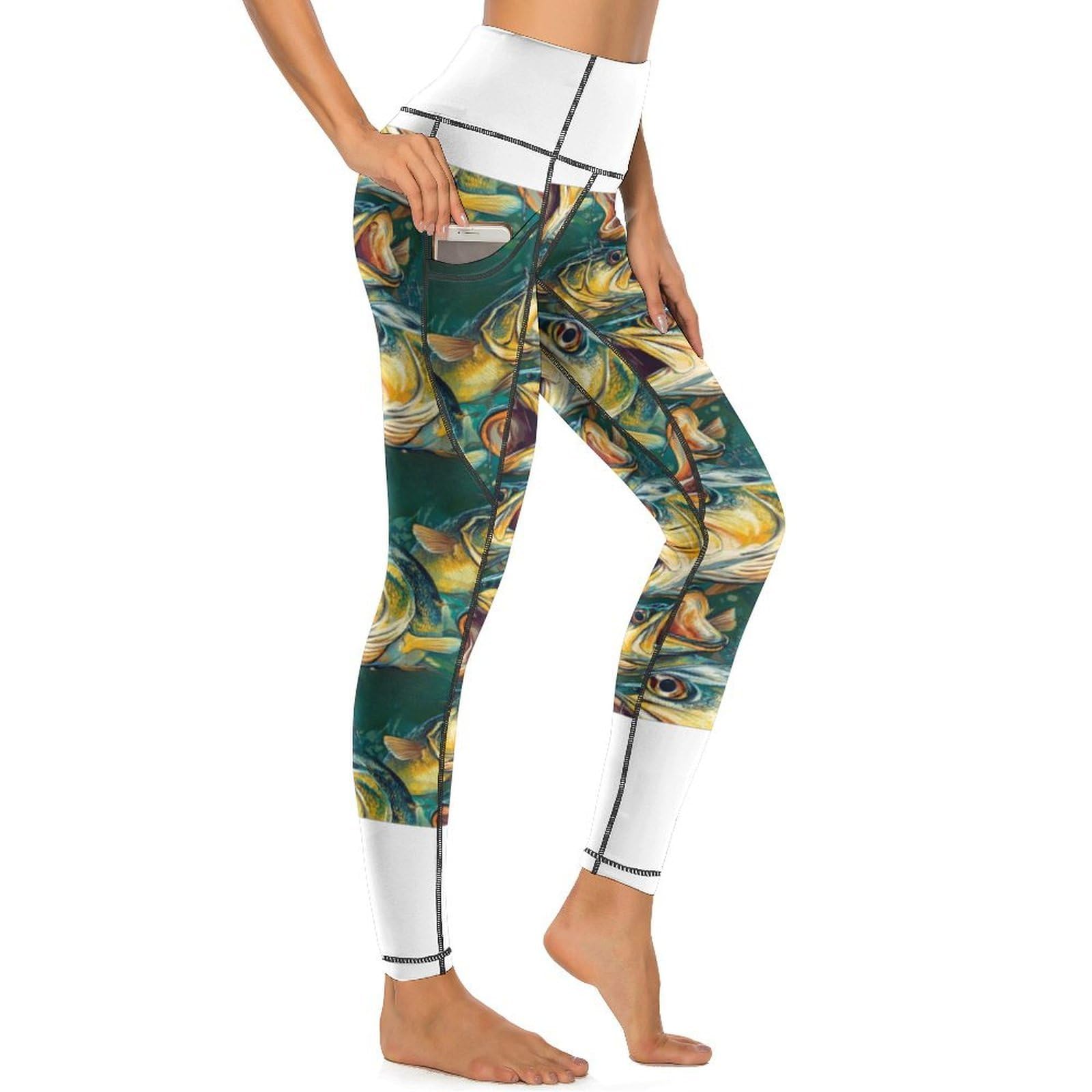Legging de yoga imprimé pêche idéal pour le studio et le quotidien