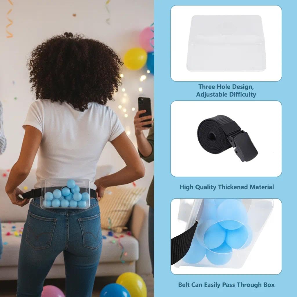 Kit de juego de fiesta para 6 jugadores que contiene bolas, cinturones y
