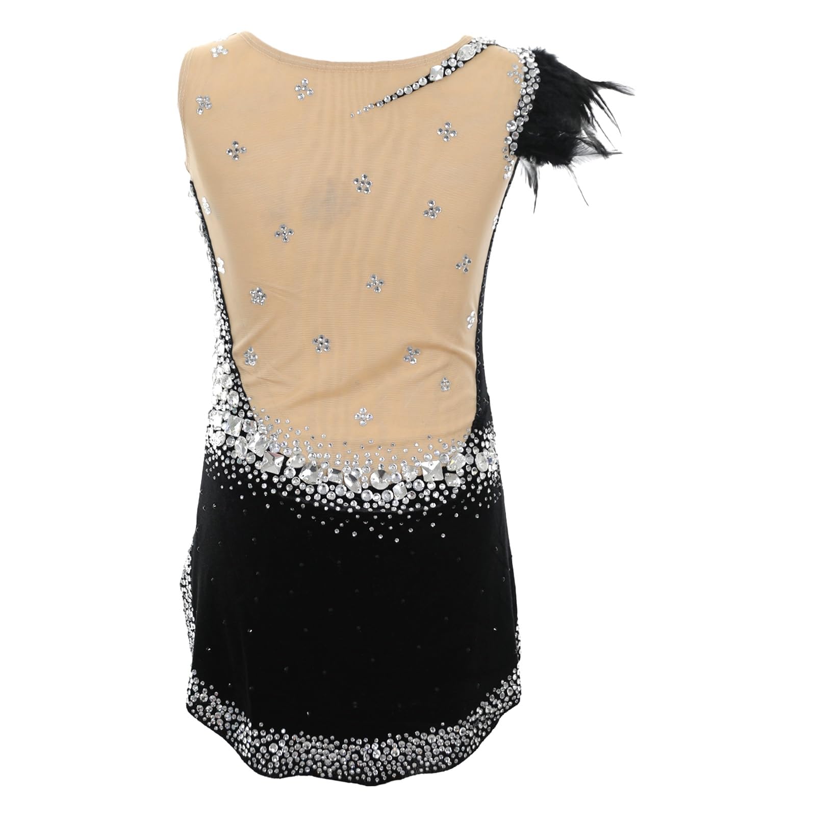 GICIR Justaucorps De Gymnastique Rythmique For Filles Et Enfants, En Velours, Sans Manches, Personnalisé, For Danse, Performance, Compétition