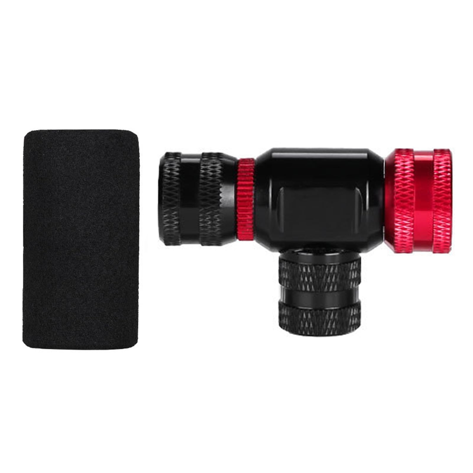 Mountain Bike CO2 Inflator Head Replacement Quick Pumping Bicycles Pumps with Insulated Sleeve CO2 Bike Tire Inflator