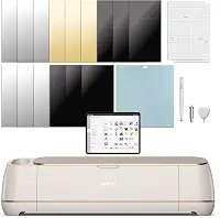 Cricut Maker 4 - Máquina de Corte Inteligente, Cor Seashell - Kit com Conteúdo Digital, inclui imagens no aplicativo Design Space