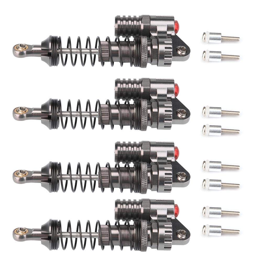 Amortiguadores RC de 4 Piezas, muelles de Alta Resistencia para Coche de Oruga Axial, SCX10, D90, RC - Diseño Optimizado para Mejor Estabilidad y Rendimiento en Modelos RC